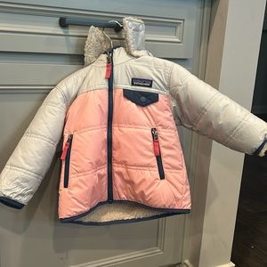 12-18 month girls Patagonia winter jacket with hood